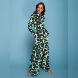 CRISTINA A BEAUTIFUL LIFE • MAI-44 floral long sleeve maxi dress - Small